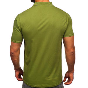 เสื้อโปโลผู้ชายแบบเรียบง่าย สวมใส่สบาย ทรงปกติ ออกแบบ OEM ขายส่งราคาถูก รับผลิตตามแบบ สไตล์ไฮสตรีท - Product Image 3