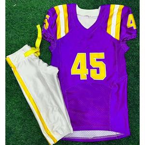 Uniforme Deportivo Transpirable con Impresión Personalizada OEM, Uniforme de Fútbol Americano con Mangas Cortas, Tallas Grandes, Muy Popular - Product Image 6