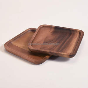 Placa de madera de acacia rectangular de alta calidad, el mejor embalaje, pulido, sólido, grabado, nuevo cargador de uso doméstico, plato de cena al por mayor - Product Image 1