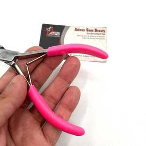 Pinzas de Alta Calidad Profesionales 100% de Acero Inoxidable con Dos Orificios para Microperlas, Logotipo Personalizado, Color Personalizado, Herramientas Comerciales para Extensiones de Cabello - Product Image 2