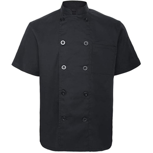 Uniforme de Cocina Impermeable Negro de Poliéster/Algodón para Hombre, Nuevo Estilo de Uniforme de Chef para Restaurante y Bar - Product Image 3