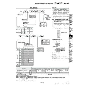 Vanne de régulation de pression VEX1133-01-G SMC Pneumatics - Product Image 1