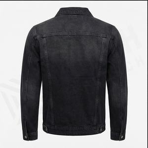 Vente en gros de vestes pro personnalisées pour hommes vestes en jean délavé top ventes vêtements de rue veste streetwear à la mode - Product Image 3