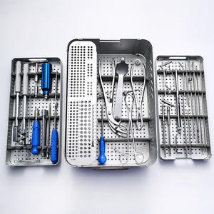 Kit d'instruments chirurgicaux orthopédiques pour fractures A0, plaques de fixation pour membres inférieurs, en acier, par Grip Surgical - Product Image 1