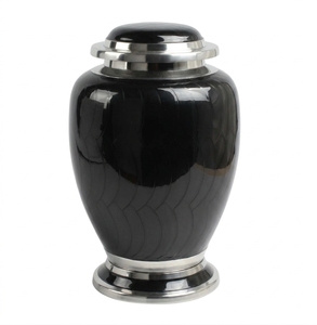 Forever Remembered Slate Grey & <b>Silver</b> Butterfly Cremation Urn – Elegant Brass Memorial Urn for Human Ashes - Product Image 6