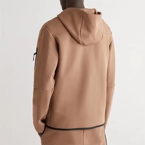Men's Hooded Tracksuit Set <b>Full</b> <b>Zip</b> <b>Sweatshirt</b> With Side Pockets Drawstring Pants Casual Wear Autumn Style Solid Color - Product Image 2