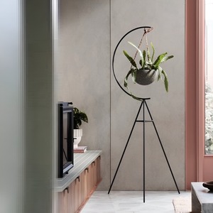 Best-Selling Modern Gold White Iron <b>Tripod</b> Self Watering Durable Outdoor/Indoor Home Garden Decor Wholesale Flower Pots - Product Image 3