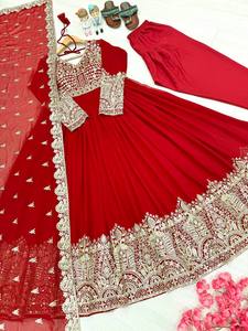 Ramdev Trading Heavy Faux Georgette Modern Style Women's Kurta/<b>Kurti</b> Quick Dry All Seasons for Wedding/Party/Diwali Occasions - Product Image 5