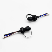 Connecteur plastique M12 8 broches mâle à fixation frontale avec capuchon de protection pour câble terminal JST PHR