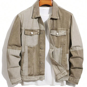 Denim Jacket For Men Vintage Regular Fit Cotton Formal Winter Style Breathable Street Wear High Quality Outerwear Men's Jackets - Product Image 1