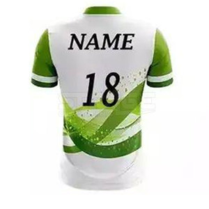 Half Sleeves Breathable Polyester <b>Cricket</b> Uniform with Custom Logo Design OEM Service Available - Product Image 6