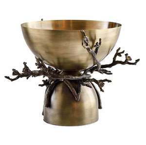 Bol de service jetable en aluminium moulé poli, résistant à la chaleur, finition royale, pour fruits secs, idéal pour l'aménagement festif des hôtels cinq étoiles - Product Image 2