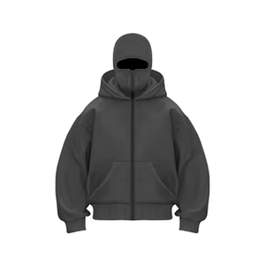 Sudadera con Capucha Balaclava Extra Grande de Forro Polar 100% Algodón Grueso y Pesado, de Secado Rápido y Transpirable, Tejido de 300g, Personalizable, ¡Venta Caliente! - Product Image 1