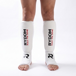 Protector de Espinilla y Empeine MMA de EVA con Soporte de Tela Elástica para Judo, Karate, Kickboxing y Protección de Pies - Product Image 2