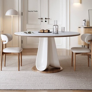 <b>Solid</b> <b>Wood</b> <b>Dining</b> <b>Table</b> Set Modern Design Durable Assembled Complete Furniture 4-Seater Sintered Stone Top Daystar Trade Home - Product Image 1