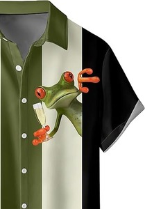 Nueva Camiseta Hawaiana para Hombre Cosida, con Logotipo/Colores Personalizados, Antiarrugas, Transpirable, Ecológica, de Primera Calidad - Product Image 4
