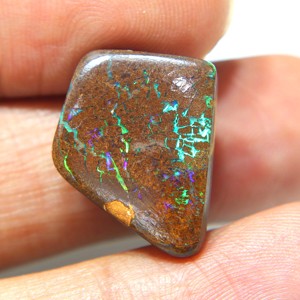 Opale de Boulder Naturelle d'Australie, Cabochon d'Opale de Boulder Solide, Opale de Boulder Verte, Pierre d'Opale à Feu pour la Fabrication de Bijoux - Product Image 2