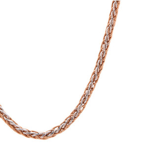 Chaîne pour homme certifiée en or rose 18 carats, bijoux en or véritable pour hommes, chaîne de cou élégante en or véritable, classique pour homme - Product Image 5