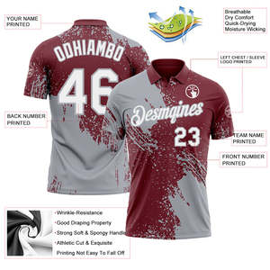 เสื้อโปโลกีฬาน้ำหนักเบาคุณภาพดีที่สุด รับผลิตตามแบบทีม แบรนด์ดิ้ง แห้งเร็ว ระบายอากาศดี ขายส่ง ราคาโรงงาน - Product Image 3