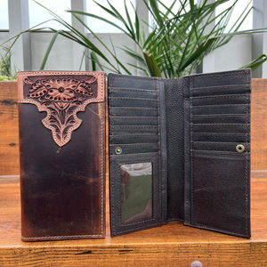 2025ใหม่กระเป๋าสตางค์หนังแท้สำหรับผู้ชายแบบพับได้กระเป๋าเงินแบบยาวกระเป๋าเงินแบบหนังแท้สำหรับเดินทางกระเป๋าสตางค์ธุรกิจแบบสองพับ - Product Image 6