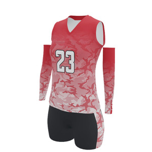 Custom Women <b>Volleyball</b> Jersey <b>Set</b> Sleeveless Quick Dry Compression Arm Sleeves OEM ODM Wholesale Manufacturer Team - Product Image 6