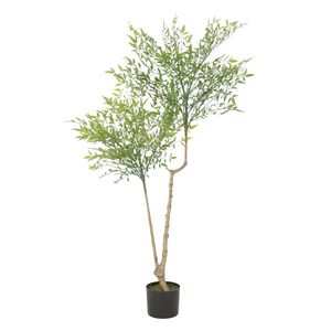 Plantas Artificiales de Hojas de Nandina de 47.2 Pulgadas para Decoración de Interiores de Oficina y Hogar, Vegetación para un Ambiente Hermoso - Product Image 2