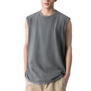 T-shirt sans couture en soie glacée pour homme, style vintage, avec logo personnalisé, vente en gros, séchage rapide, respirant, à manches courtes - Product Image 1