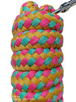 Corde de trelage tressée en PP 18 mm d'épaisseur, confortable, de haute qualité, jaune, rose, turquoise SI-CR-08, équipement d'équitation personnalisable