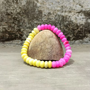 Natural Multi Color Opal Rondelle <b>Beaded</b> <b>Bracelet</b> Smooth Gemstone <b>Bracelet</b> Candy Opal Jewelry Wholesale Price Bulk For <b>Men</b> Women - Product Image 5