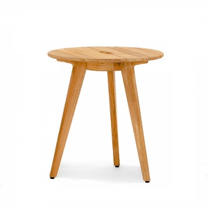 Mesa de Comedor Redonda de Madera, Estilo Escandinavo, Diseño Moderno, Muebles de Madera Maciza Estables para el Hogar - Product Image 1