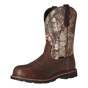 Chaussures de cowboy unisexes confortables en cuir de cheval véritable, logo personnalisé, nouvelles bottes de chasse en vente, bottes de cowboy en cuir unisexes - Product Image 1