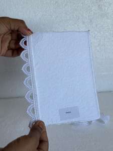 Invitaciones de Boda de Lujo con Borde Decorativo, Papel Hecho a Mano, Encaje Vintage, Ecológicas, de Algodón, Estilo Ángel, Color Personalizado - Product Image 3