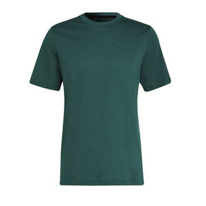 Camiseta de Cuello Redondo para Hombre, Color Verde Oscuro, 100% Mezcla de Algodón, Secado Rápido, Manga Corta, Informal, Básica - Product Image 1