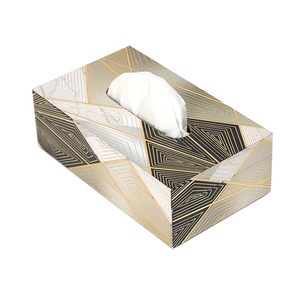 Custom Wooden <b>Tissue</b> Box Geometric Napkin Holder Handmade <b>Paper</b> Towel Organizer for Home Hotel Event - Product Image 2