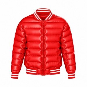 Veste d'hiver rembourrée à capuche coupe-vent unisexe personnalisée avec logo imprimé, très vendue - Product Image 5