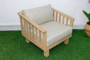 ชุดโซฟาเข้ามุมอะคาเซียแบบหนาพิเศษ ออกแบบมาเพื่อการใช้งานกลางแจ้งในระยะยาว พร้อมโครงเสริมความแข็งแรงและเบาะนั่งแสนสบาย - Product Image 5