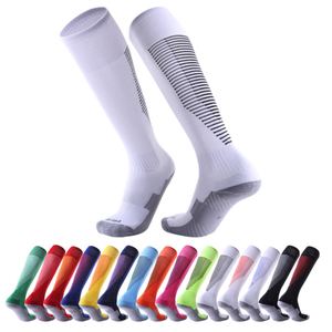 Custom <b>White</b> Athletic Grip <b>Socks</b> for <b>Men</b> Non-Slip Outdoor Print Design Logo <b>Men's</b> Compression Soccer Football Tube Style - Product Image 4