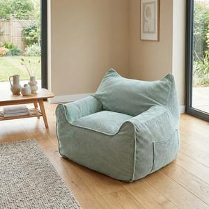 Fauteuil pouf inclinable moderne avec mousse compressée douce, housse amovible, canapé de sol une place pour adultes - Product Image 2