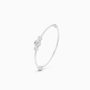 Pulsera minimalista con diamante solitario de 1.24 quilates en oro amarillo, blanco y rosa de 9 quilates - Product Image 2