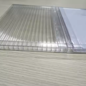 100% Vierge Brun Opale Clair Bleu Jaune Couleur Danpalon Polycarbonate PC Feuille De Toiture Creuse - Product Image 4