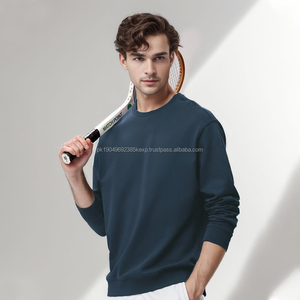 Alta calidad 400g Heavyweight Silver Fox Fleece Sudadera con cuello redondo para hombres Sudadera con estampado súper suave para invierno - Product Image 1