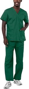 Custom Hospital <b>Scrub</b> Suit V Neck Top Matching Pants Professional Medical Uniform Set Unisex Design - Product Image 5