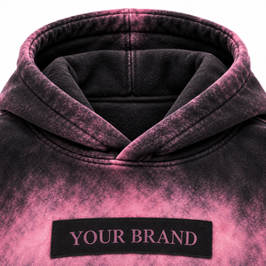 Sudadera con Capucha Unisex Oversize Tie Dye de Invierno, de Algodón French Terry, Servicio OEM, con Bolsillo Frontal y Remaches - Product Image 5