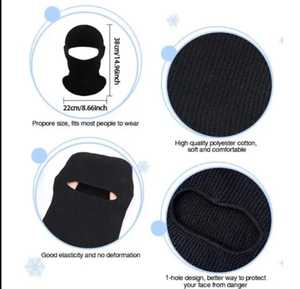Winter Knitted Balaclava Line Shape Pattern Visor Beanie <b>Hat</b> Mask Neck Warm for Cycling Ski <b>Hiking</b> - Product Image 6