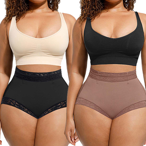 Traje de baño de dos piezas para mujer con bloques de color, sin costuras, de cintura alta, espalda cruzada, soporte medio, de Spandex/Nylon, ropa de playa, bikini anudado - Product Image 1