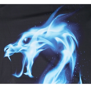 Sudadera con Capucha AFAN SMART SHOP para Hombre, Cuello Redondo, Corte Holgado, 100% Poliéster, Felpa, Estampado Digital de Dragón 3D, Secado Rápido - Product Image 2