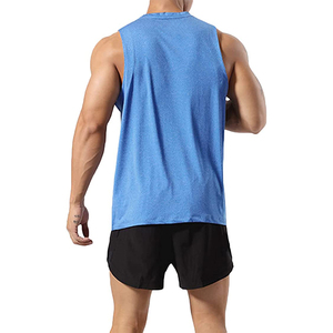 Chaleco Deportivo Premium de Punto para Gimnasio, Ropa Deportiva Casual, Hombros Anchos, Transpirable, Color Sólido, Sin Mangas, para Correr, para Hombre, Venta al Por Mayor - Product Image 4