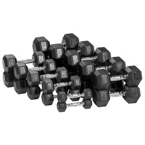 20 Lbs Rubber Coated <b>Hex</b> Dumbbells Hand <b>Weights</b> for Exercise & Fitness - Product Image 5
