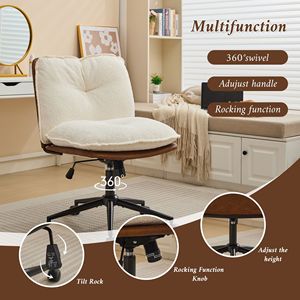 Sedia Oversize dal Design Elegante con Altezza Regolabile e Rotazione a 360 Gradi per Casa e Ufficio - Product Image 1