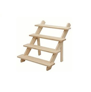Support à cupcakes en bois naturel fait main, support à gâteau rustique de qualité supérieure pour mariages, fêtes, événements et utilisation en boulangerie - Product Image 3